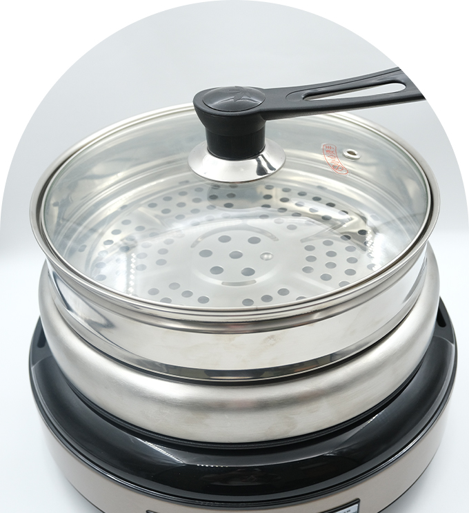 YODOIT 4L Multifunctional Detachable Electric Hot Pot (with Griddle Pan)